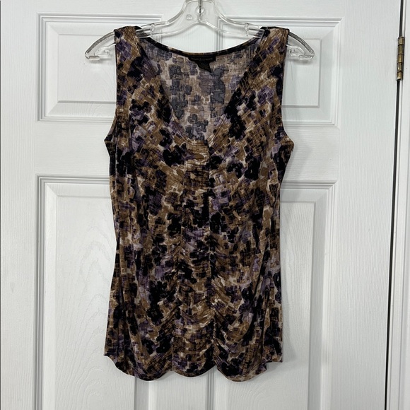 Susan Lawrence Tops - 4/$20 Susan Lawrence Abstract Tank Top in Black, Brown, and Purple